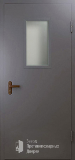 Фото двери «Техническая дверь №4 однопольная со стеклопакетом» в Красноярску