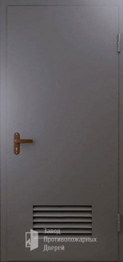 Фото двери «Техническая дверь №3 однопольная с вентиляционной решеткой» в Красноярску