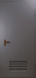 Фото двери «Техническая дверь №3 однопольная с вентиляционной решеткой» в Красноярску